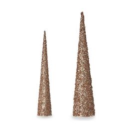 Set 2 Conos Navidad Lentejuelas Oro Krist+ 9.5x60x9.5 cm (4 Unidades) Precio: 49.58999991. SKU: B19LKRZ6DP
