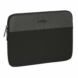Safta Funda para Portátil 14'' Business Gris - Material 900D GUCCI Nylon y Cuero PVC REACH - 34x25x2cm