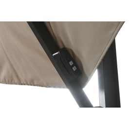 Parasol Terraza Y Jardin DKD Home Decor Marron Claro Gris Oscuro 350 x 280 x 290 cm Parasol Terraza Y Jardin DKD Home Decor Marron Claro Gris Oscuro 350 x 280 x 290 cm