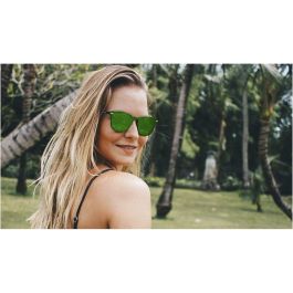 Northweek WALL PHANTOM Gafas de Sol Polarizadas para Adultos Unisex - Montura Negro Mate - Cristal Verde - Protección UV400
