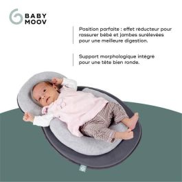 Babymoov Colchón Memory Cosydream Smokey con Reposacabezas para Bebé, Espuma Viscoelástica y Posicionamiento, Ultra Suave Transpirable