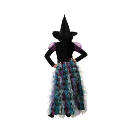 Disfraz de Bruja Verde para Niña con Vestido y Sombrero, ideal para Halloween. Tallas 10-12 Años, Fabricado en Poliéster