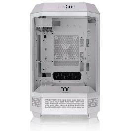 Thermaltake The Tower 300 Micro Torre PC Blanco con 2 Ventiladores de 140mm Preinstalados, Soporte para Discos Duros 2.5 y 3.5 pulgadas