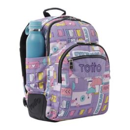 Totto Mochila Escolar Crayoles MA04ECO029-2210N-2QI Morado Ciber 20 Litros