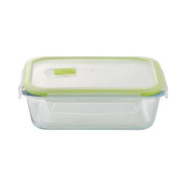 San Ignacio Fiambrera hermética rectangular borosilicato Expert 1040 ml, apta para temperaturas extremas y lavavajillas, modelo SG-4702