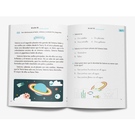 Rubio Cuaderno Mundo Espacial Competencia Lectora para Niños - Entrenamiento Lectura Comprensiva y Ejercicios