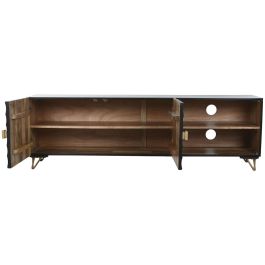 Mueble Tv Colonial DKD Home Decor Negro 40 x 50 x 160 cm Mueble Tv Colonial DKD Home Decor Negro 40 x 50 x 160 cm