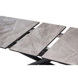 Mesa Comedor Moderno DKD Home Decor Gris Negro 90 x 76 x 160 cm Mesa Comedor Moderno DKD Home Decor Gris Negro 90 x 76 x 160 cm