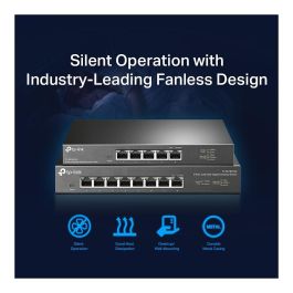 TP-Link TL-SG108-M2 Switch de escritorio 8 Puertos 2.5G Gigabit, 40 Gbps, Sin Ventilador, Plug & Play, Carcasa Metálica