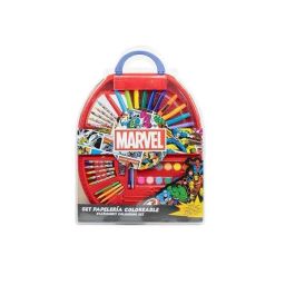 Set de Papelería Marvel 50 Piezas Rojo