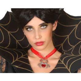 Collar de Araña con Cinta Roja y Gema Decorativa - Accesorio Elegante para Halloween Precio: 1.49999949. SKU: B1C7SQFW5C