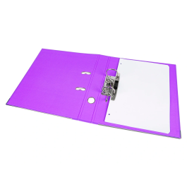 Liderpapel Documenta Archivador de Palanca A4 Forrado PVC Rado con Compresor Metálico, Lomo 52 mm, Lila