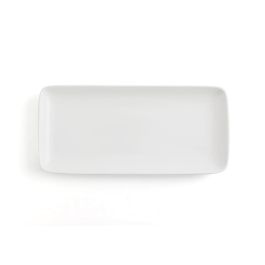Ariane Fuente Rectangular Porcelana Vital Coupe 36x16,5 cm Blanco, 6 Unidades. Profesional Reforzada, Apilable, Horno, Microondas, Lavavajillas