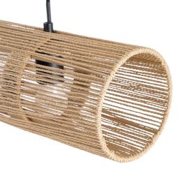 Lámpara Techo Crema Cuerda de Papel 60,50 X 13,50 cm