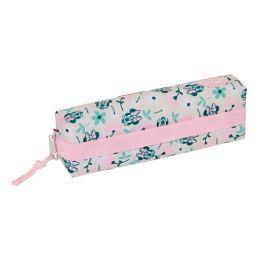 Safta Bolso Escolar Portatodo Minnie Mouse Minty, Estuche Rectangular con Cremallera, Dimensiones 40x70x220 mm