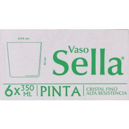 Dkristal Set 6 Vasos Pinta Sella 350 ml