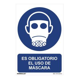 Normaluz Cartel Es Obligatorio El Uso De Mascara PVC 0,7mm 30x40cm Precio: 2.8900003. SKU: S7907036