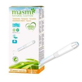 MASMI Tampones Super Plus de Algodón Ecológico Certificado 12 Unidades con Aplicador Biodegradable Precio: 4.59000048. SKU: B19X62PV8N