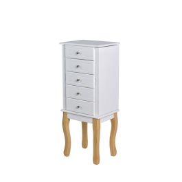 Joyero Romantico DKD Home Decor Blanco Natural 27 x 90 x 37 cm