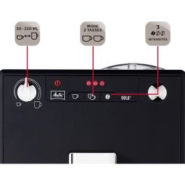 Melitta E950-101 Caffeo Solo Cafetera espresso automática con molinillo, café en grano, 1-2 tazas, limpieza automática, Negro