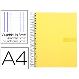 Cuaderno Espiral Liderpapel A4 Micro Crafty Tapa Forrada 120H 90 gr Cuadro 5 mm 5 Bandas 4 Taladros Color Amarillo Precio: 7.49999987. SKU: B1K782VG6N