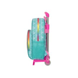 Mochila Escolar con Ruedas Rainbow High Paradise Turquesa 28 x 34 x 10 cm