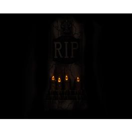 Lapida Decorativa Rip Halloween Con Luz 93*42 cm