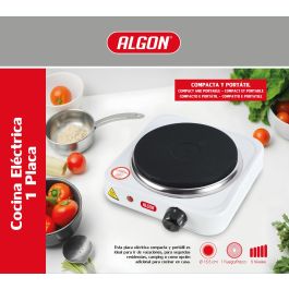 Cocina Eléctrica Algon BBQ 1 Placa 1000W - Inde (4 Unidades) Cocina Eléctrica Algon BBQ 1 Placa 1000W - Inde (4 Unidades)