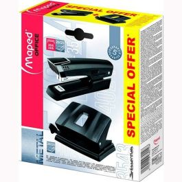 Set Maped 3543 Essentials Perforadora Grapadora Negro (16 Unidades) Set Maped 3543 Essentials Perforadora Grapadora Negro (16 Unidades)