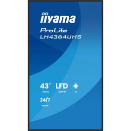 iiyama Monitor Profesional 43" UHD 3840x2160 VA DLED Panel, 500cd/m², Horizontal/Vertical, Android 14, HDMI, USB-C, WiFi, 24/7