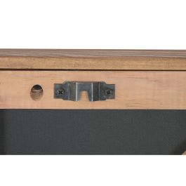 DKD Home Decor Cuadro Oriental Madera Reciclada Negro y Blanco 82.5 x 82.5 cm Decoración de Pared Hogar