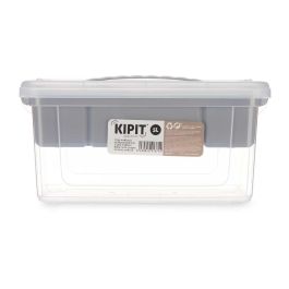 Organizador Plástico Kipit 5L Bandeja Gris 29.5x14.5x19.2 cm (6 Unidades) Organizador Plástico Kipit 5L Bandeja Gris 29.5x14.5x19.2 cm (6 Unidades)