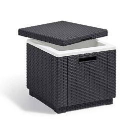 Mesa de centro con aislamiento de resina tejida ALLIBERT - Gris Precio: 73.50000042. SKU: S7109412