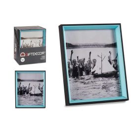 Portafotos de Madera 20x25 cm Negro y Azul - Giftdecor (24 Unidades)