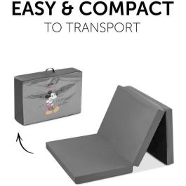 HAUCK AAAAA36064 Colchón de viaje para cuna SLEEPER, 120 x 60 cm, 5 cm de grosor, plegable, gris