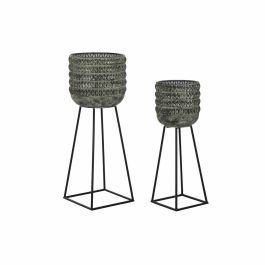 Macetero Alpino DKD Home Decor Gris Negro 32 x 84 x 32 cm Set de 2 (2 Unidades) Precio: 139.61101. SKU: S3034642