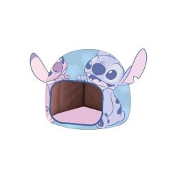 Cerdá Cueva Cama para Perro Stitch Talla Única Azul Claro