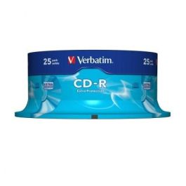 Cd-R Verbatim Capacidad 700Mb Velocidad 52X 80 Min Tarrina De 25 Unidades