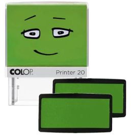 COLOP 164851 Cojín para sello de repuesto verde - 2 unidades