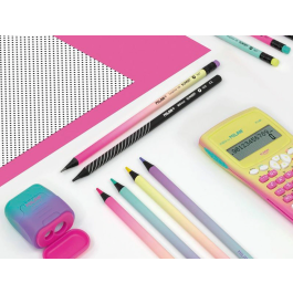 Milan Afilalápices Compact Sunset Doble con Depósito C-Surtidos Expositor 24 Ud