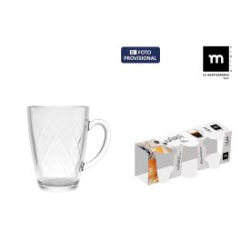 La Mediterranea Set 3 Tazas Cafe Diamond 90Cc "Naira" Ø5,7x7,1cm (24 Cajas)