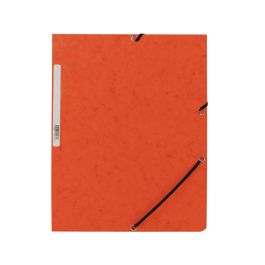 Carpeta Q-Connect Gomas Kf02170 Carton Simil-Prespan Solapas 320x243 mm Naranja