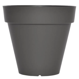 Riviera Soleilla Redondo 50 Gris Cubierta con Sistema de Retención de Agua 100% Reciclable Fabricación Francesa