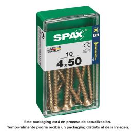 Spax 4081020400501 Tornillo para Madera Cabeza Plana Yellox 4,0x50mm Rosca Completa 4CUT Z2 Universal - Caja 10 Unidades Precio: 2.50000036. SKU: S7913897