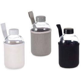 Botella de Cristal con Neopreno 600 ml - Pack de 3 - Varios Colores - Vivalto (24 Unidades) Botella de Cristal con Neopreno 600 ml - Pack de 3 - Varios Colores - Vivalto (24 Unidades)
