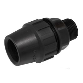 Aqua Control Terminal Rosca Macho 32mm (1") Polietileno Tratamiento Anti UV Aqua Center Negro Riego Enterrado Precio: 2.59000016. SKU: S7907453
