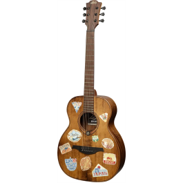 LAG Guitarra Acústica Escapade Globe Trotter Electro Lag Travel Natural Satinado