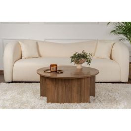 Mesa de centro redonda MOIRA Nogal - CAL1738350996215 - 90 x 90 x 41 cm