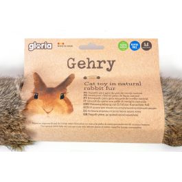 Gloria Cojín Grande Gehry para Gato Piel de Conejo 100% Natural Fabricado en España 40x11 cm