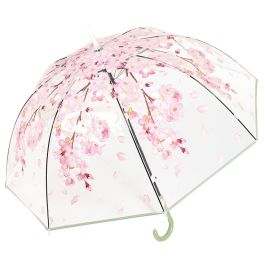 Entre Temps Paraguas Transparente Automático con Mango Ergonómico - Diámetro 88 cm